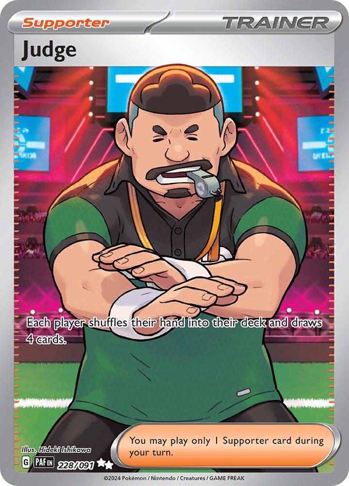 Judge 228/091 (SV: Paldean Fates)  - Holofoil