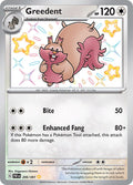 Greedent 206/091 (SV: Paldean Fates)  - Holofoil