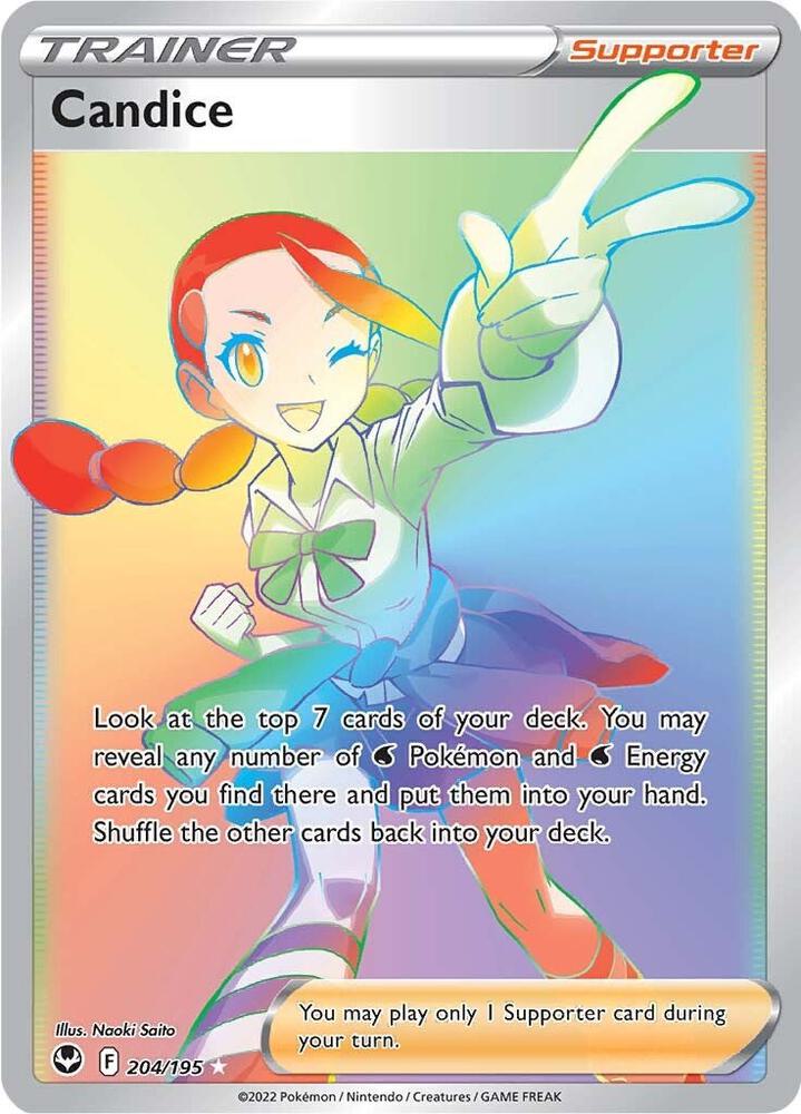 Candice Secret 204/195 (SWSH12: Silver Tempest)  - Holofoil