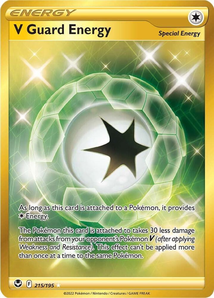 V Guard Energy Secret 215/195 (SWSH12: Silver Tempest)  - Holofoil