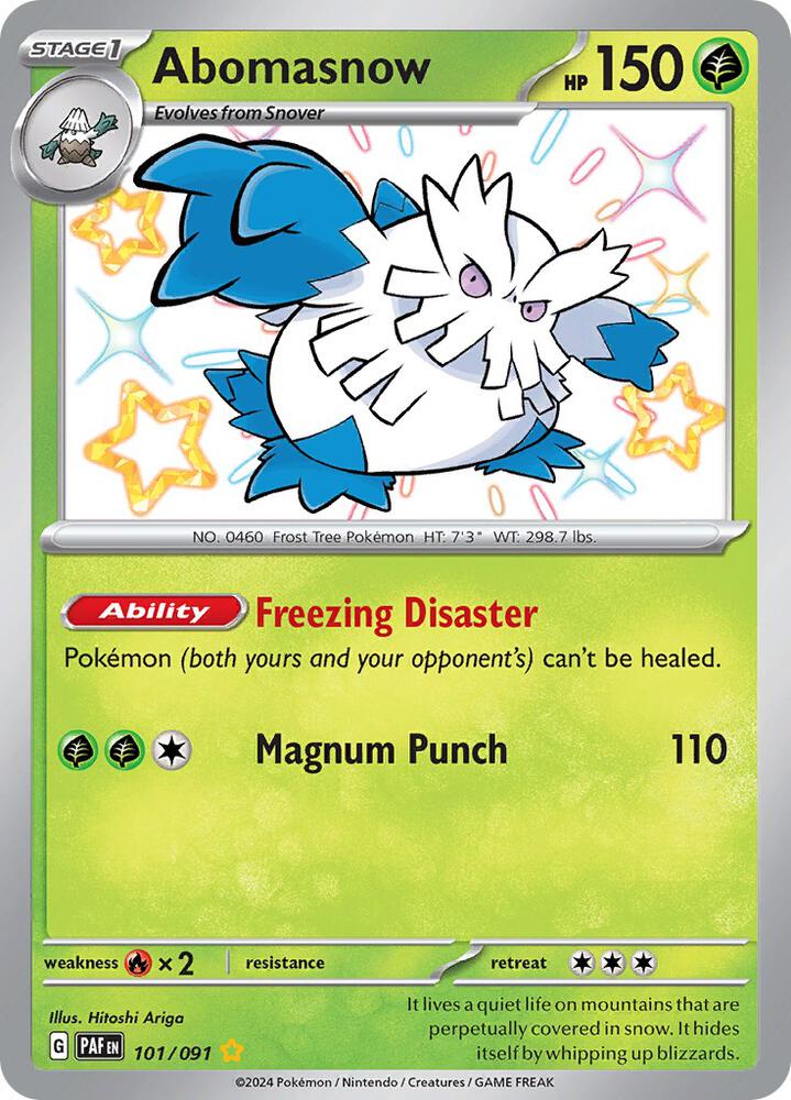 Abomasnow 101/091 (SV: Paldean Fates)  - Holofoil