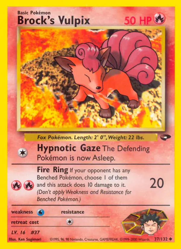 Brock's Vulpix 037/132 (Gym Challenge)  - Unlimited