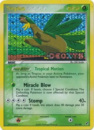 Tropius 27/107 (Deoxys)  - Reverse Holofoil