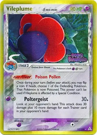 Vileplume Delta Species 17/110 (Holon Phantoms)  - Reverse Holofoil