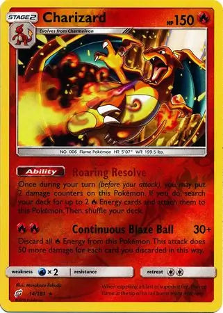 Charizard 14/181 (SM - Team Up)  - Reverse Holofoil