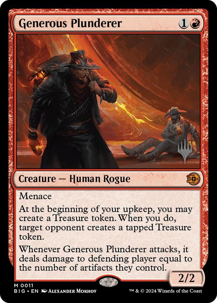 Generous Plunderer 11 (Promo Pack: Outlaws of Thunder Junction) 