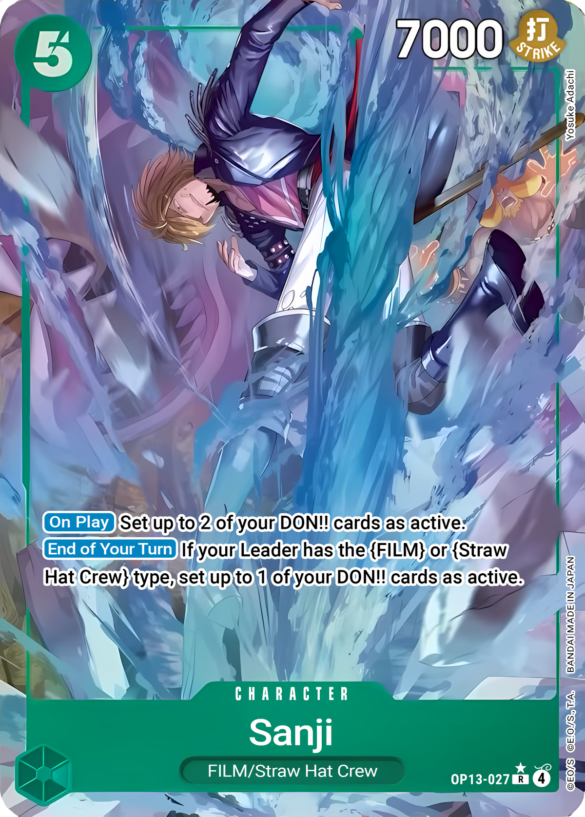 Sanji OP13-027 (Carrying On His Will)  - Alternate Art Foil