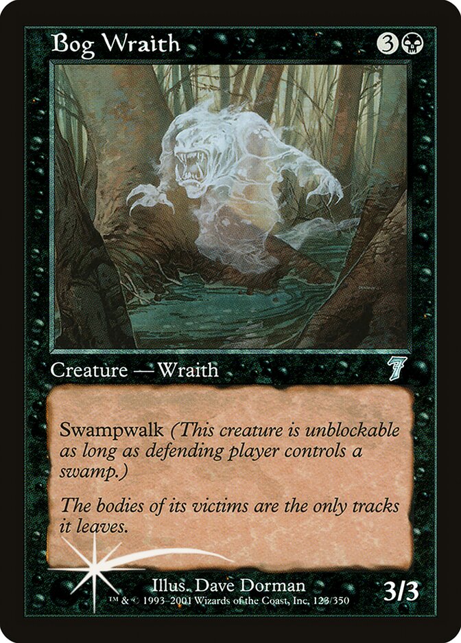 Bog Wraith 123★/350 (7th Edition)  - Foil