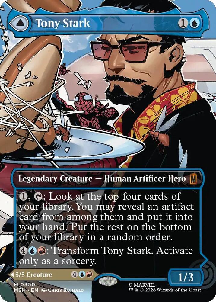 Tony Stark // The Invincible Iron Man 350 (Marvel Super Heroes)  - Borderless Foil