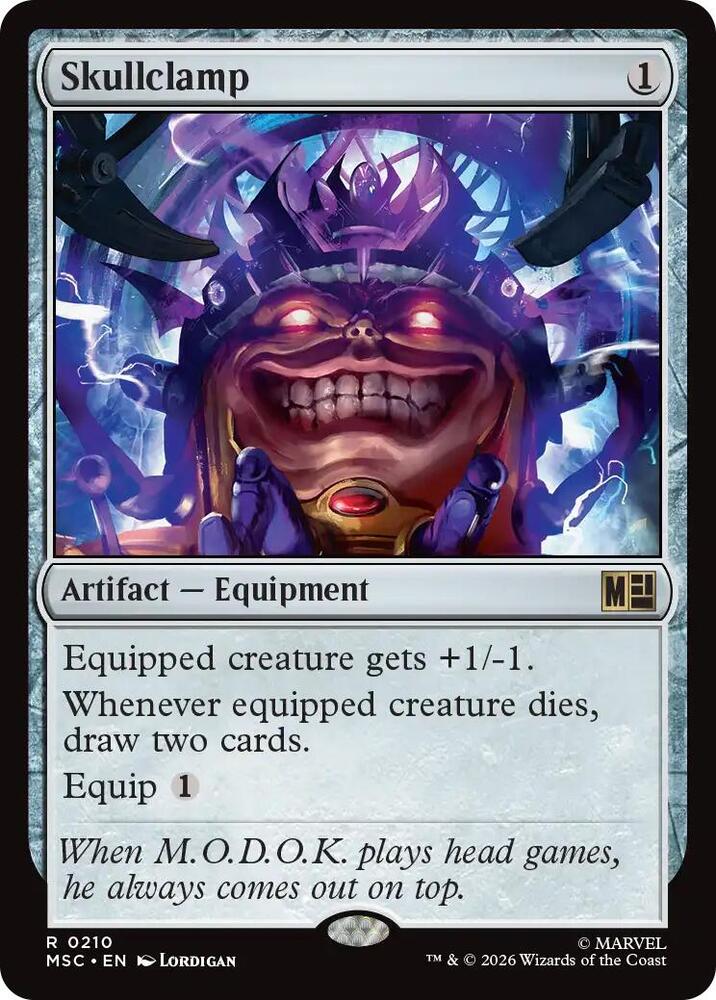 Skullclamp 210 (Commander: Marvel Super Heroes)  - Surge Foil 