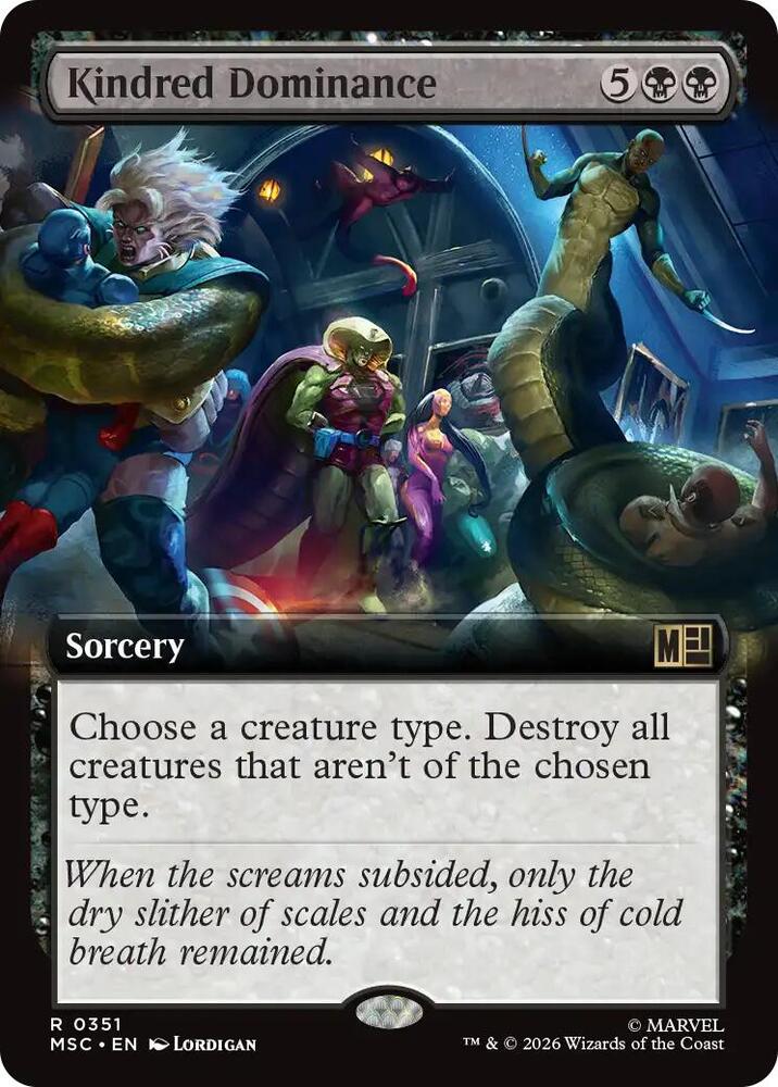 Kindred Dominance Extended Art 351 (Commander: Marvel Super Heroes)  - Extended Art