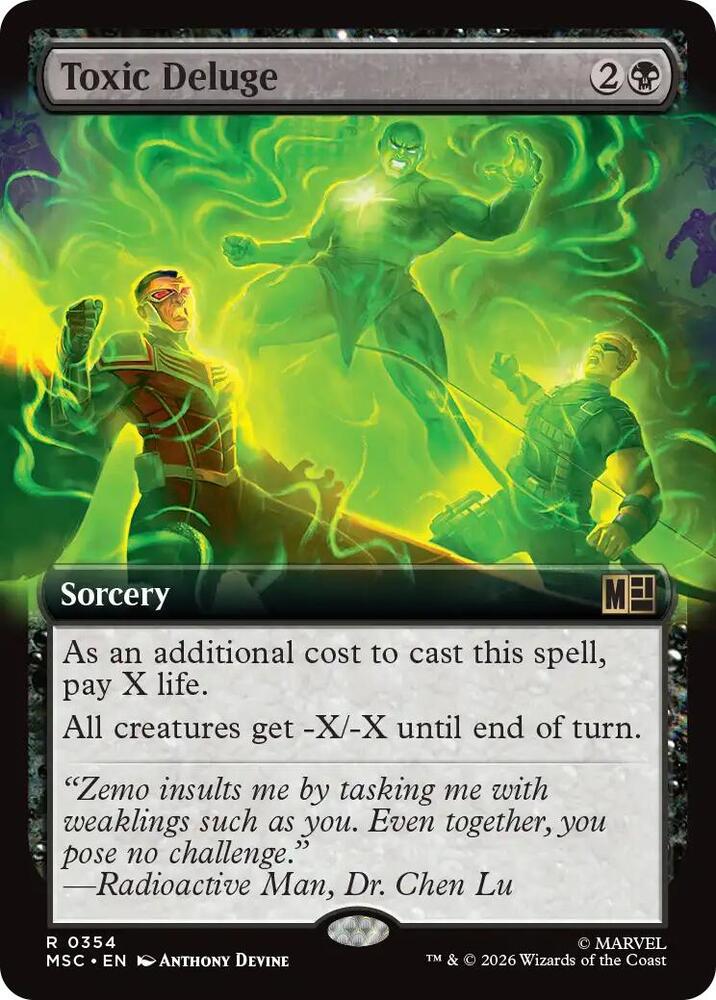 Toxic Deluge Extended Art 354 (Commander: Marvel Super Heroes)  - Extended Art