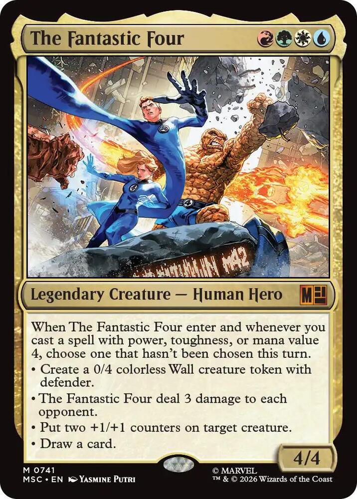 The Fantastic Four 741 (Commander: Marvel Super Heroes)  - Foil