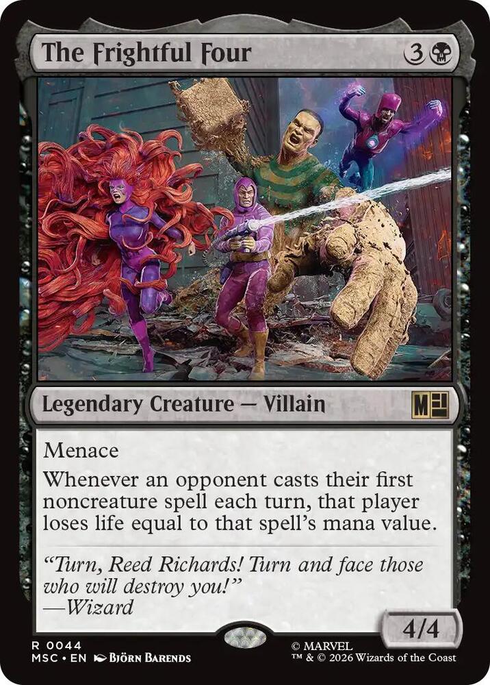 The Frightful Four Surge Foil 44 (Commander: Marvel Super Heroes)  - Foil