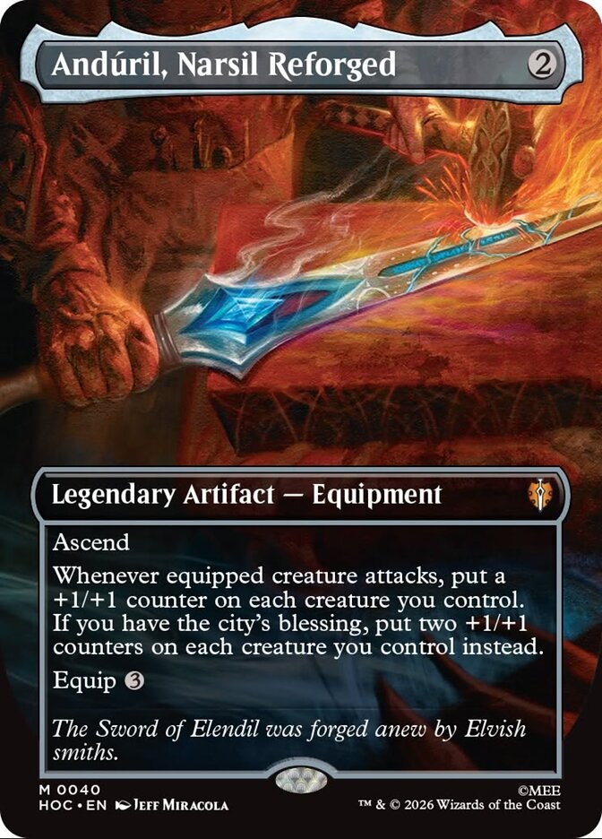 Andúril, Narsil Reforged 40 (The Hobbit: Eternal-Legal)  - Borderless