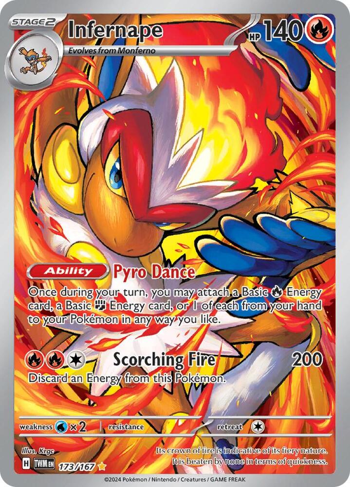 Infernape 173 167 173/167 (SV06: Twilight Masquerade)  - Holofoil
