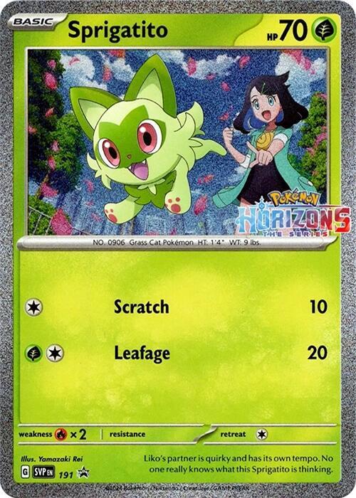 Sprigatito 191 (SV: Scarlet & Violet Promo Cards)  - Holofoil