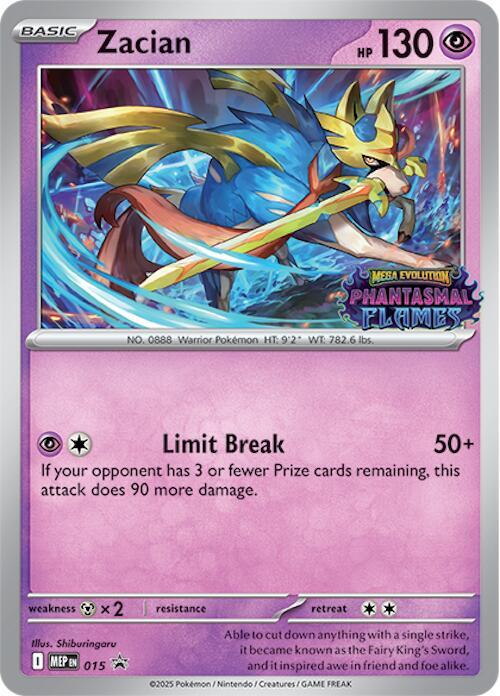 Zacian Prerelease 015 (ME: Mega Evolution Promo)  - Holofoil