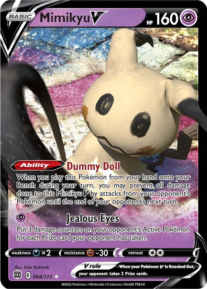 Mimikyu V 068/172 (SWSH09: Brilliant Stars)  - Holofoil