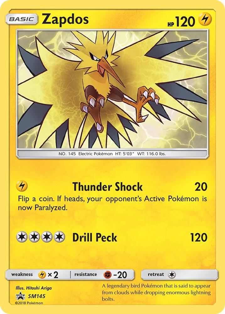 Zapdos SM145 (SM Promos)  - Holofoil