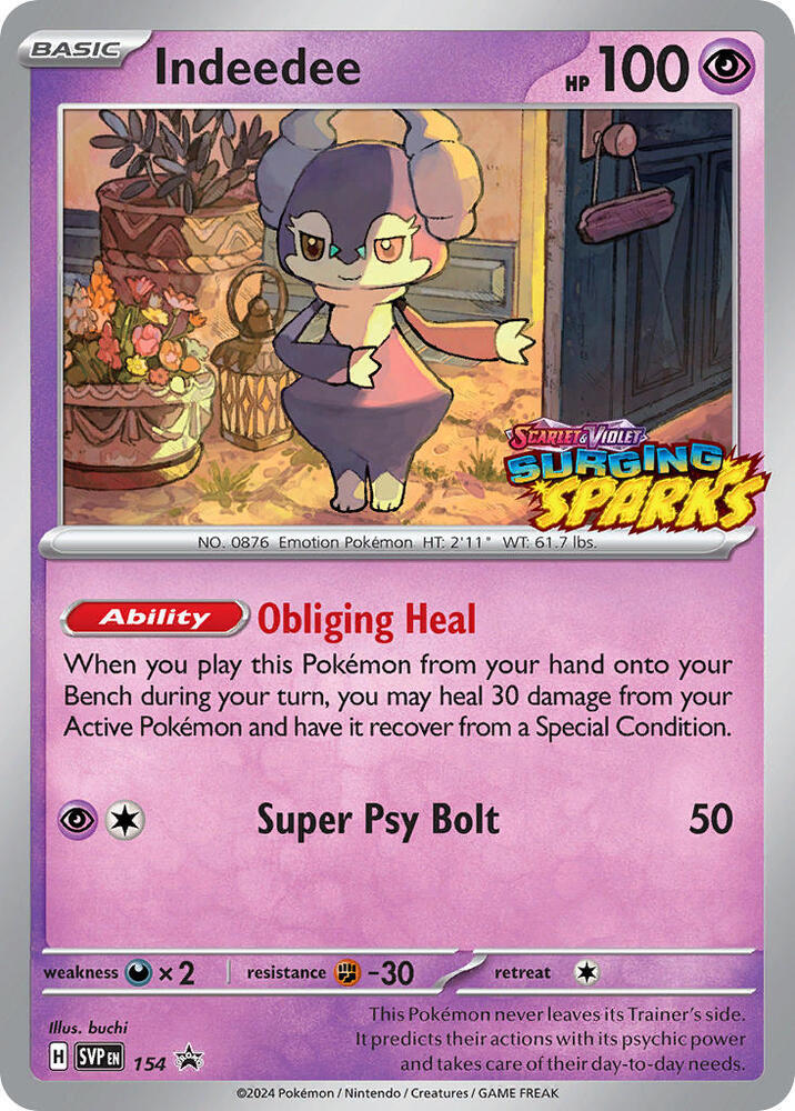 Indeedee 154 (SV: Scarlet & Violet Promo Cards)  - Holofoil