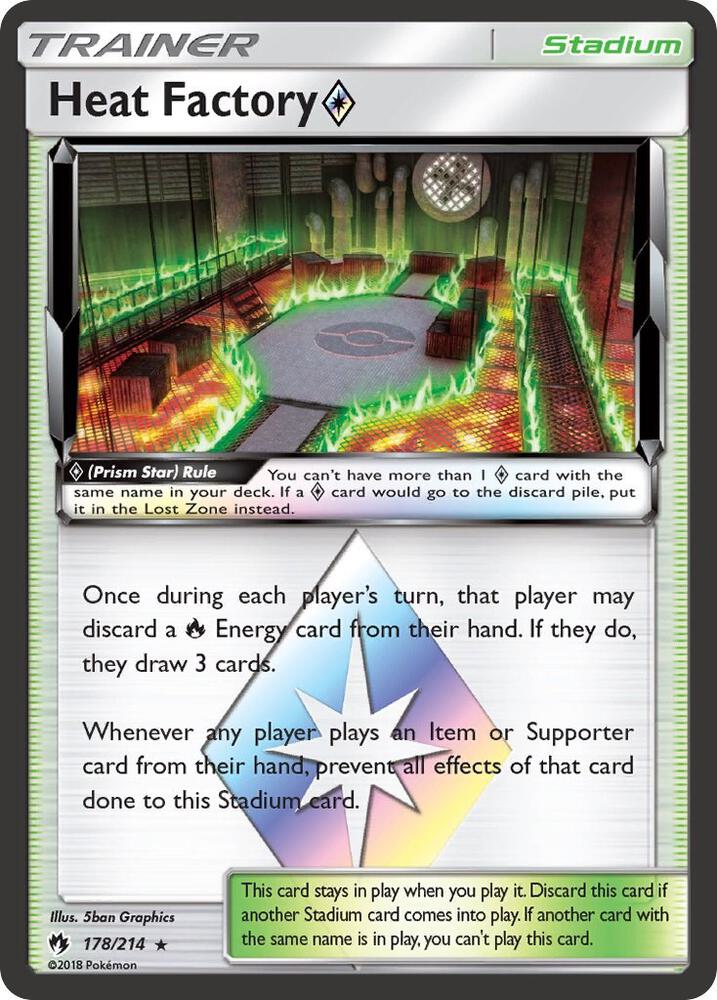 Heat Factory Prism Star 178/214 (SM - Lost Thunder)  - Holofoil