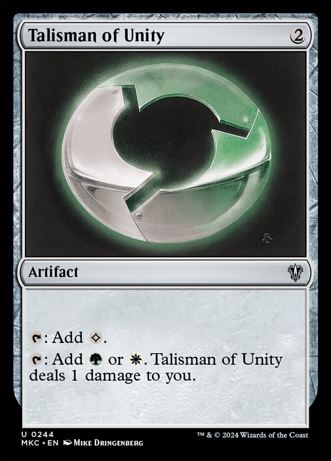 Talisman of Unity 244 (Commander: Murders at Karlov Manor) 