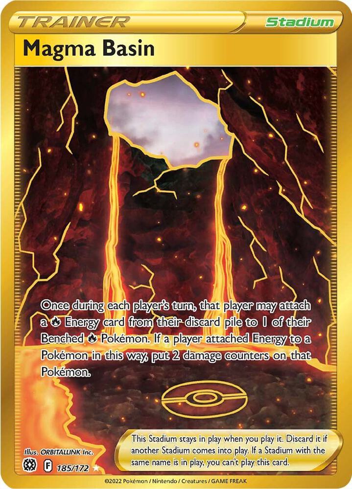 Magma Basin Secret 185/172 (SWSH09: Brilliant Stars)  - Holofoil