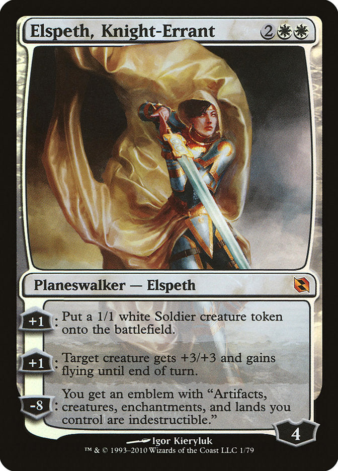 Elspeth, Knight-Errant 1/79 (Duel Decks: Elspeth vs. Tezzeret)  - Foil