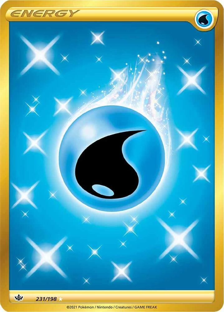 Water Energy Secret 231/198 (SWSH06: Chilling Reign)  - Holofoil