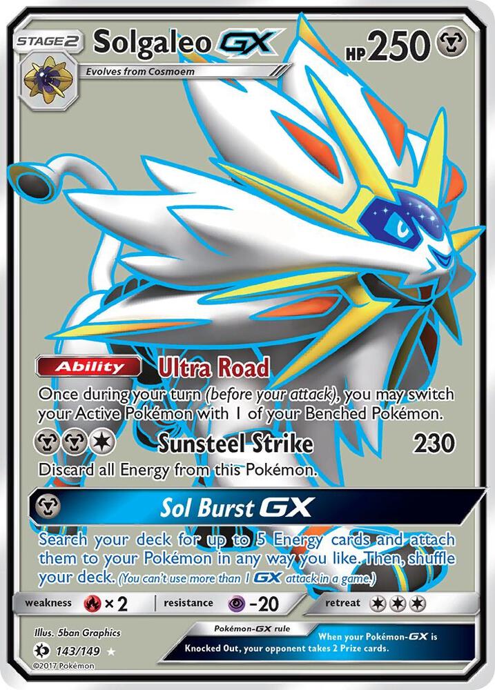Solgaleo GX 143/149 (SM Base Set)  - Holofoil