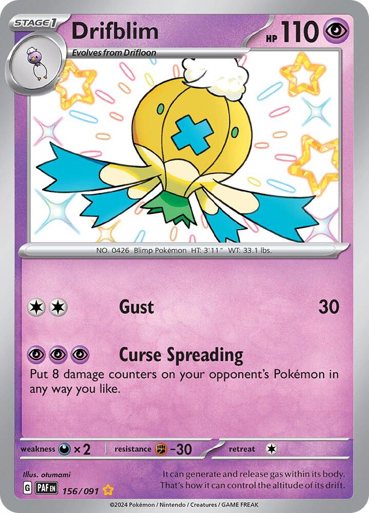 Drifblim 156/091 (SV: Paldean Fates)  - Holofoil