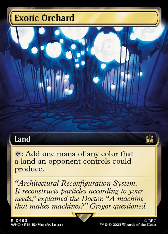 Exotic Orchard 493/331 (Universes Beyond: Doctor Who)  - Extended Art Foil