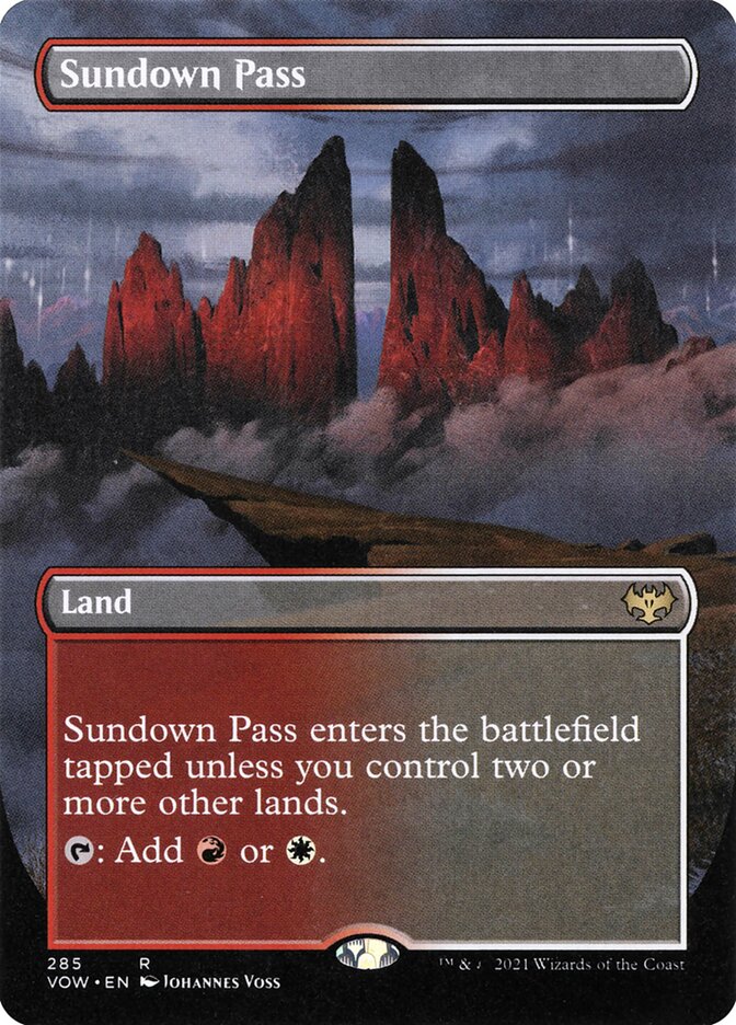 Sundown Pass Borderless 285 (Innistrad: Crimson Vow) 