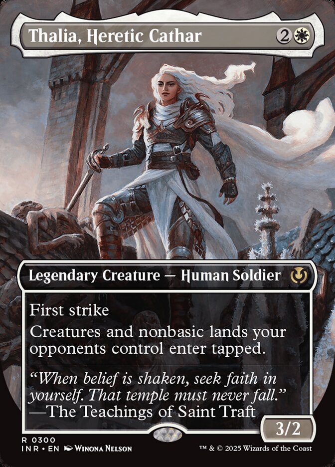 Thalia, Heretic Cathar 300/287 (Innistrad Remastered)  - Borderless