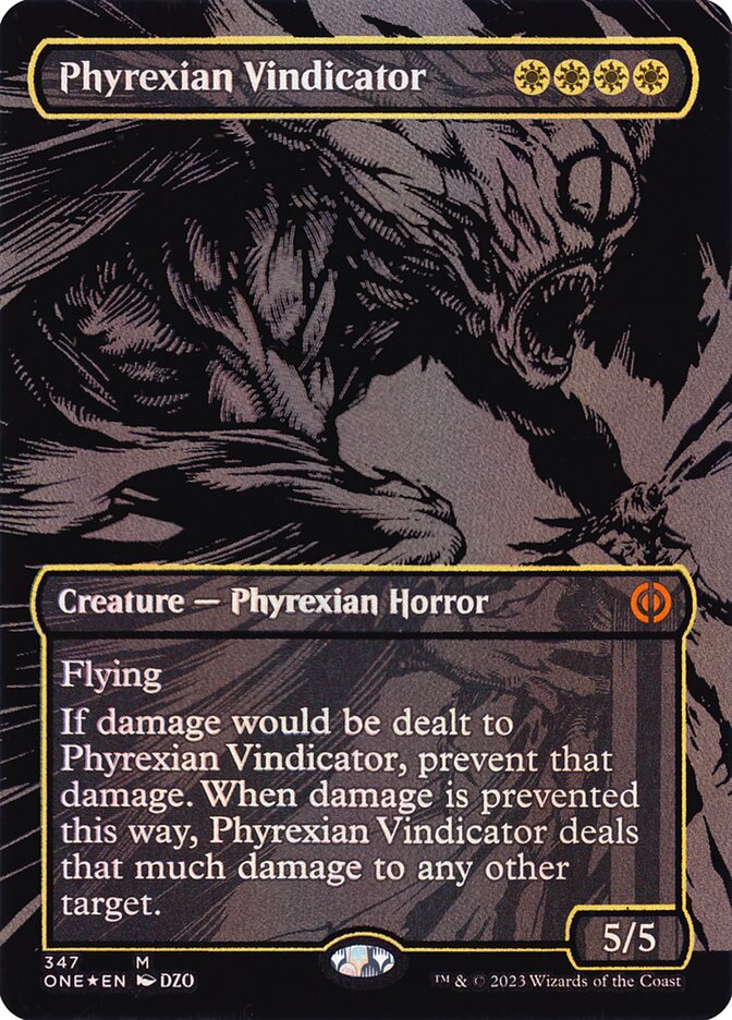 Phyrexian Vindicator 347/271 (Phyrexia: All Will Be One)  - Oil Slick Foil
