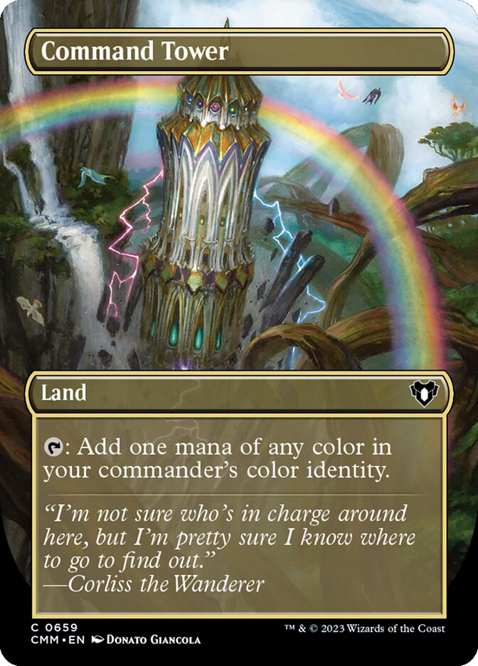 Command Tower 659 (Commander Masters)  - Borderless Foil