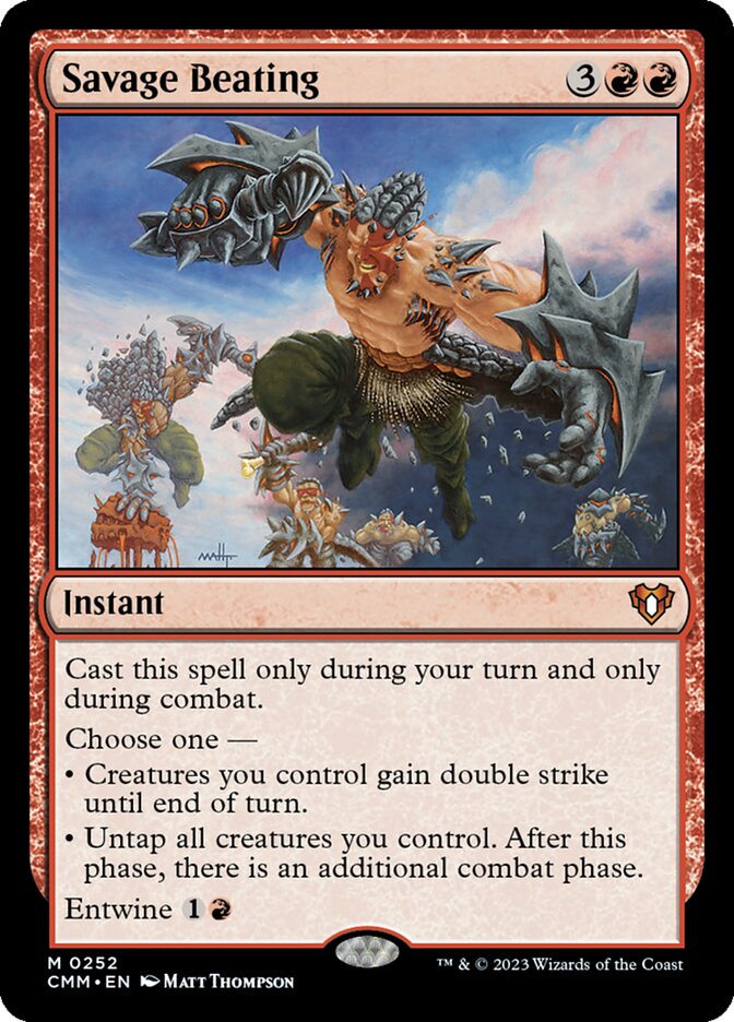 Savage Beating 252 (Commander Masters) 