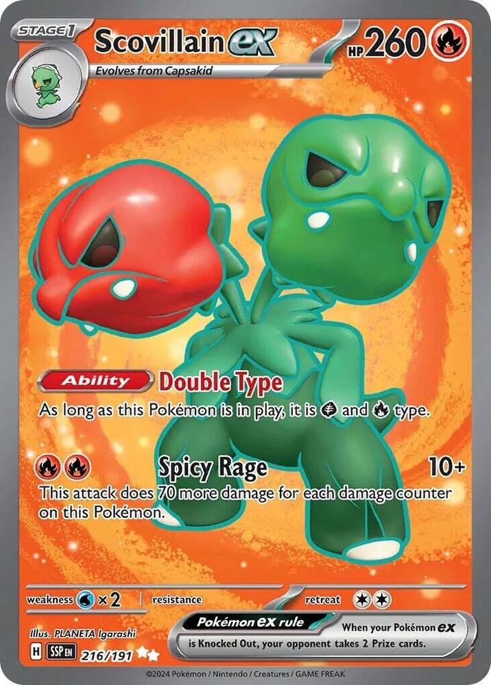 Scovillain ex 216/191 (SV08: Surging Sparks)  - Holofoil