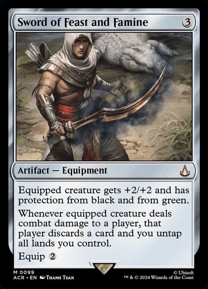 Sword of Feast and Famine 99 (Universes Beyond: Assassin's Creed)  - Foil