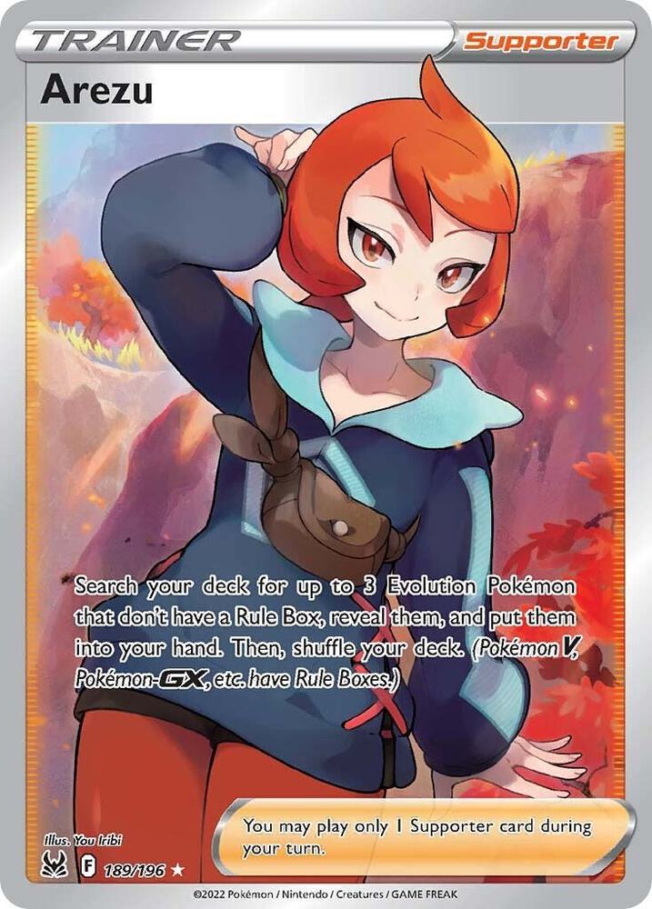 Arezu 189/196 (SWSH11: Lost Origin)  - Holofoil
