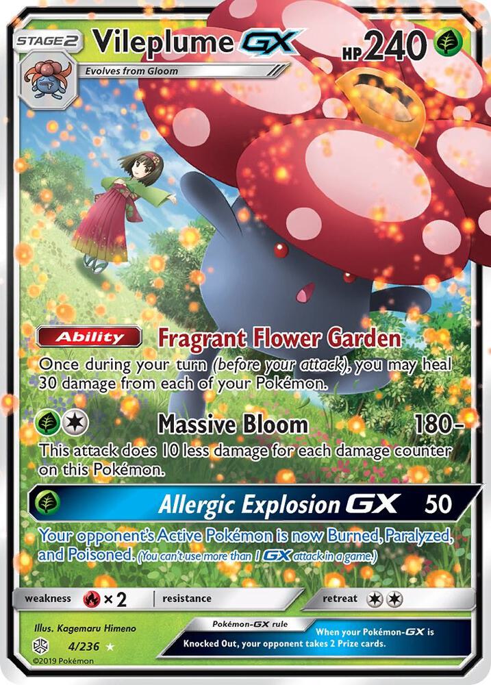 Vileplume GX 004/236 (SM - Cosmic Eclipse)  - Holofoil