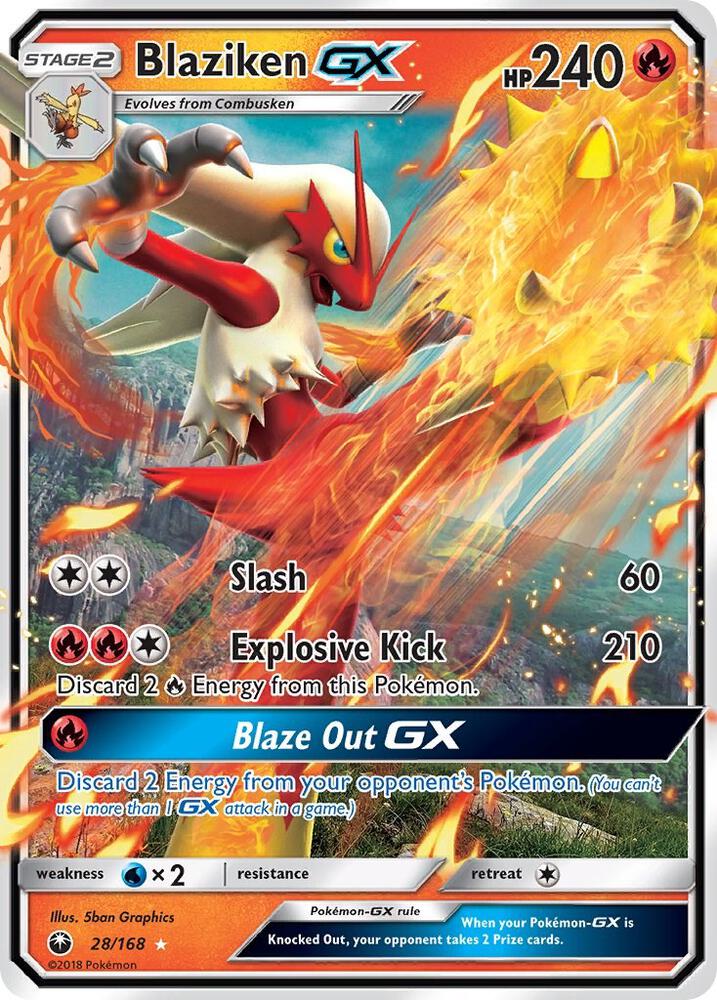 Blaziken GX 28/168 (SM - Celestial Storm)  - Holofoil