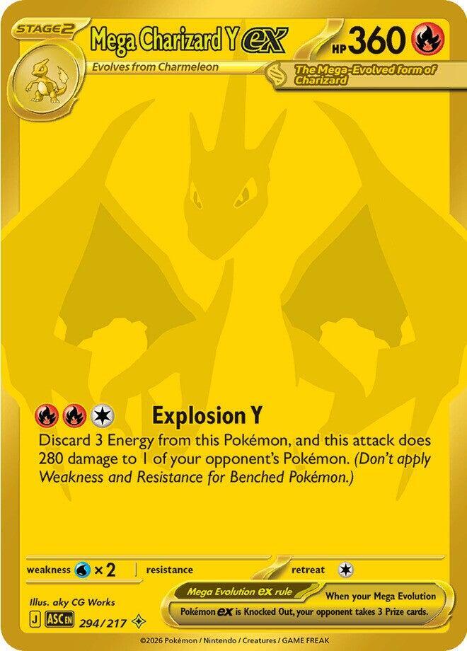 Mega Charizard Y ex 294/217 (ME: Ascended Heroes)  - Holofoil
