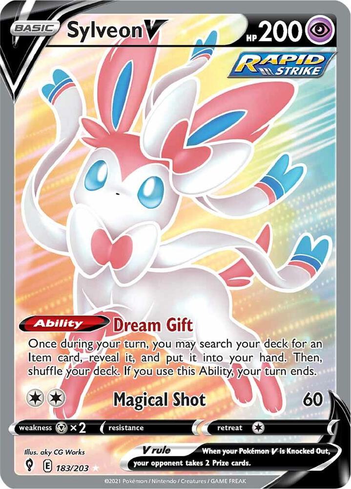 Sylveon V 183/203 (SWSH07: Evolving Skies)  - Holofoil