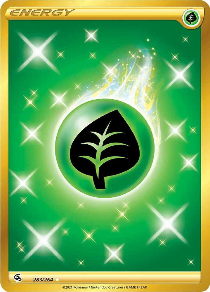 Grass Energy Secret 283/264 (SWSH08: Fusion Strike)  - Holofoil