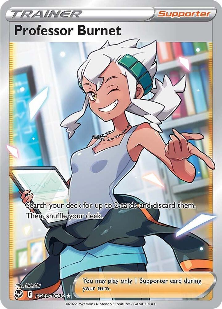 Professor Burnet TG26/TG30 (SWSH12: Silver Tempest Trainer Gallery)  - Holofoil