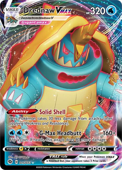Drednaw VMAX 15/73 (Champion's Path)  - Holofoil