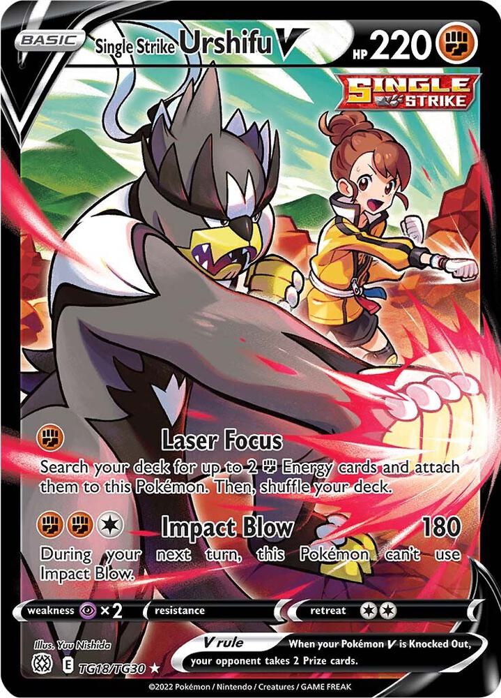 Single Strike Urshifu V TG18/TG30 (SWSH09: Brilliant Stars Trainer Gallery)  - Holofoil