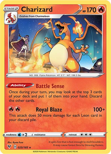 Charizard 025/185 (Deck Exclusives)  - Cracked Ice Holofoil